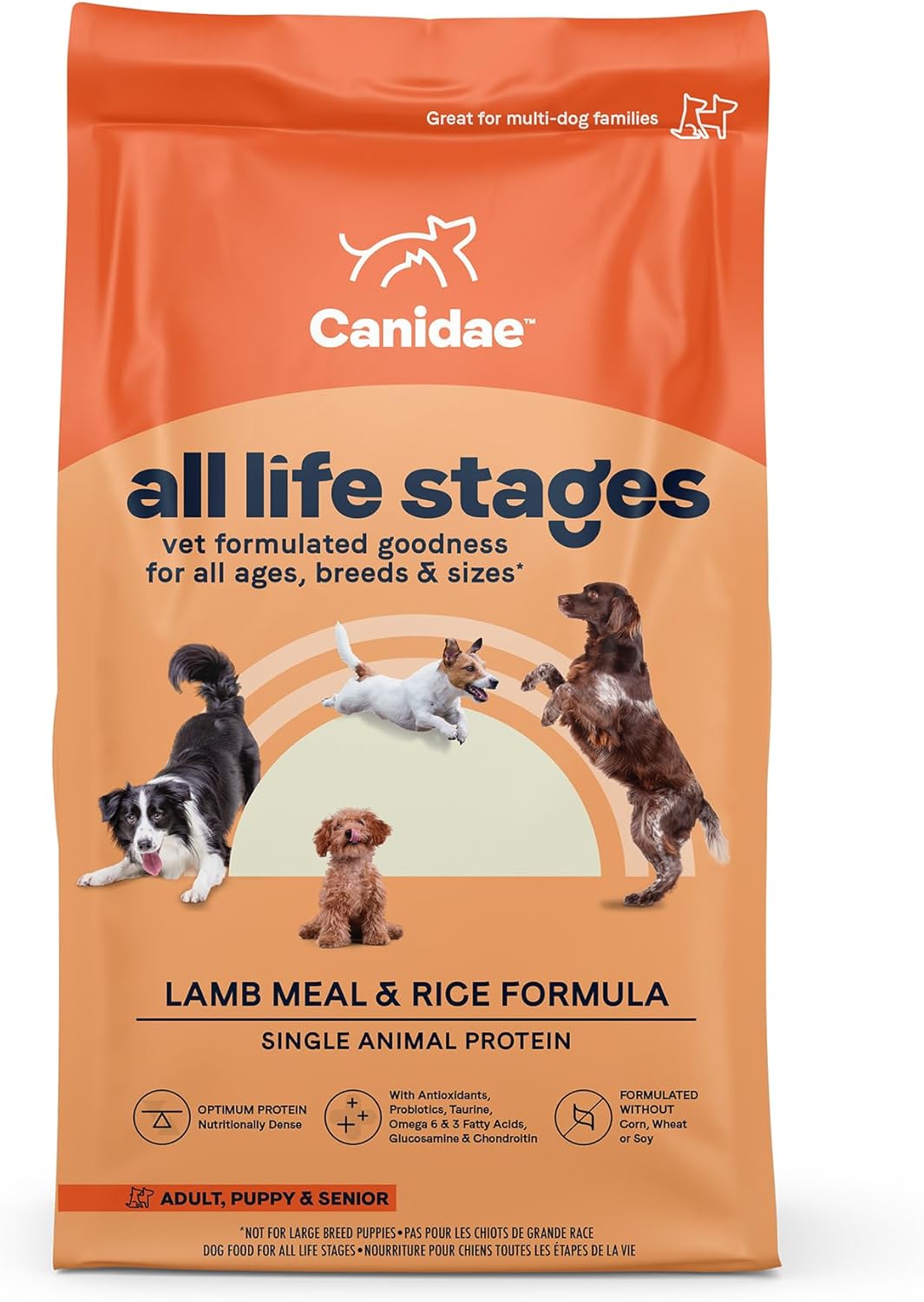 Canidae All Life Stages Dry Dog Food, Lamb Meal & Rice Formula, 15 Lbs