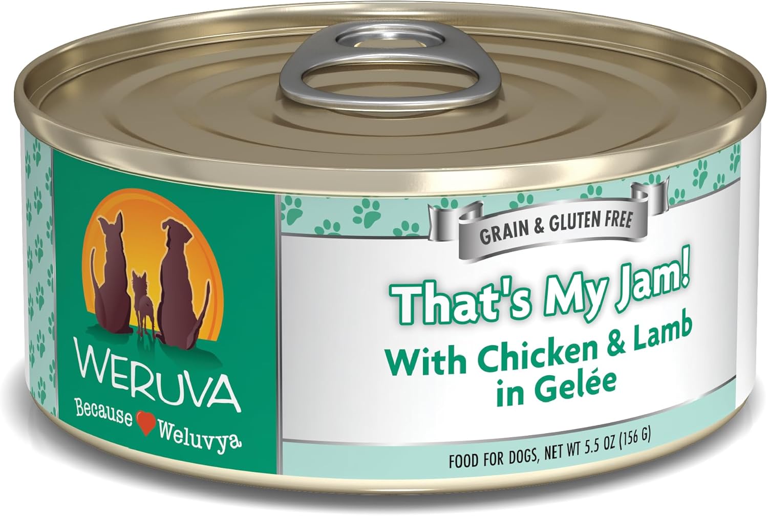 Weruva Classic Dog Food, That'S My Jam! With Chicken & Lamb In Gelée, 5.5Oz Can (Pack Of 24)