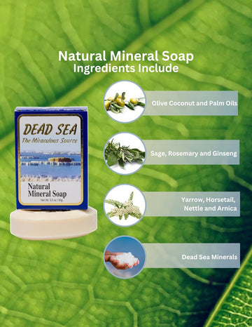 Malki Dead Sea Products Natural Mineral Facial Wash | Natural Face Wash | Sls-Free, Gentle Care For Acne-Prone Skin And Eczema | Purifying Sage, Chamomile, Nettle, And Frankincense Formula