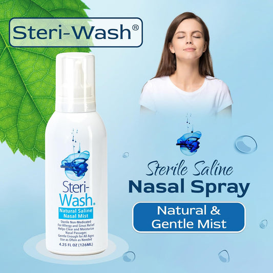 STERI - WASH? Sterile Saline Nasal Spray 4.25 Oz