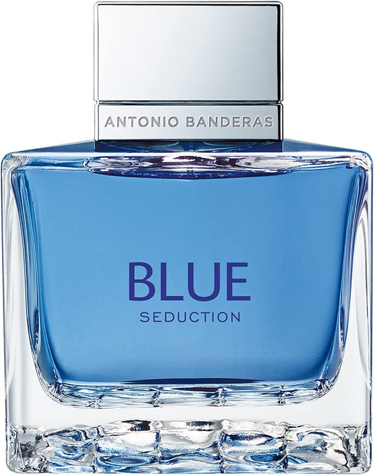 Banderas Perfumes - Blue Seduction - Eau De Toilette For Men - Long Lasting - Fresh And Casual Fragance - Woody And Aquatic Notes - Ideal For Day Wear - 200 Ml