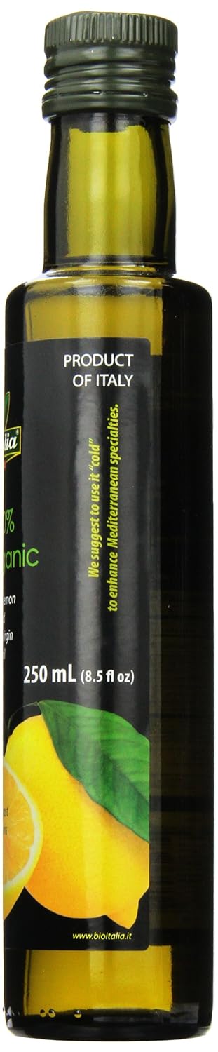 Bioitalia Olive Oil, Lemon, 8.45 Ounce