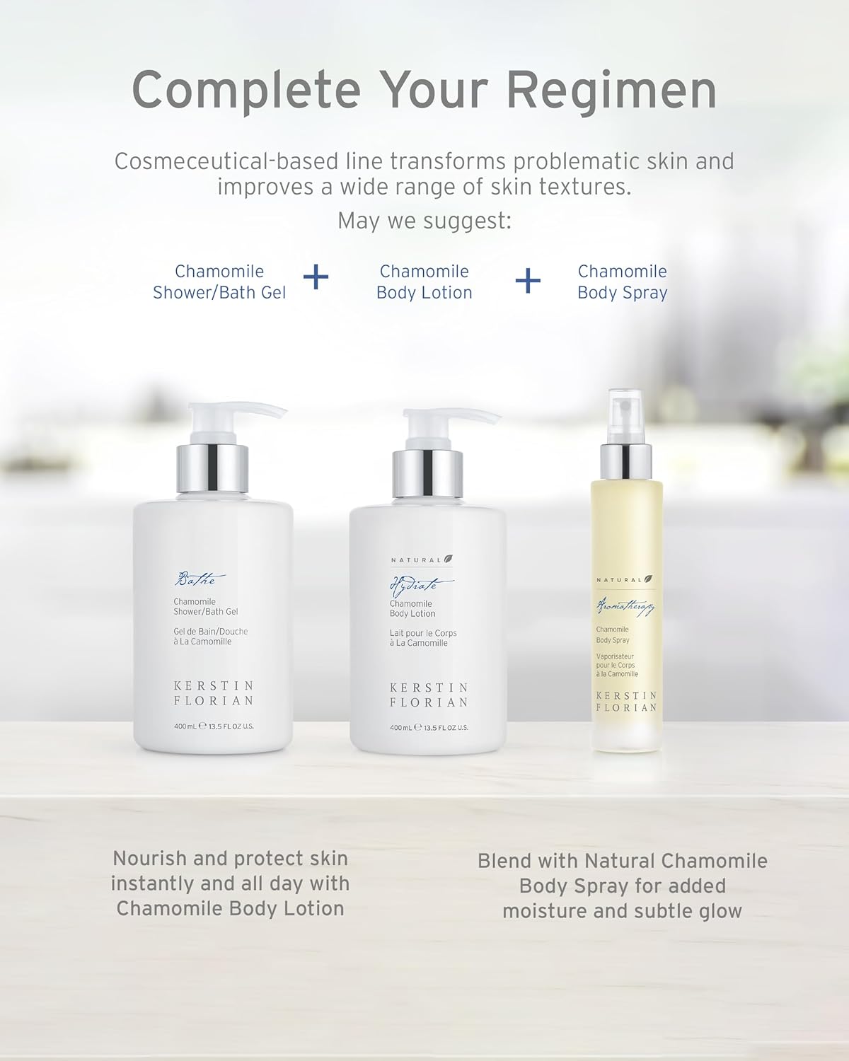 Kerstin Florian Chamomile Shower And Bath Gel | Aromatherapy Body Wash (32 Fl Oz) : Beauty & Personal Care