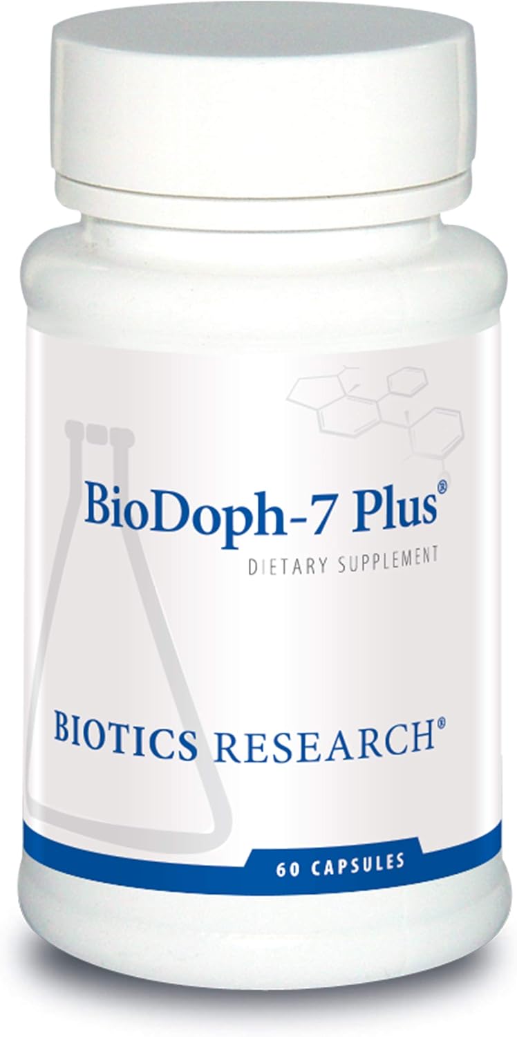 Biotics Research Biodoph7 Plus Prebiotics Probiotics For Women/Men - 400 Mg - Daily Probiotic Promotes Digestive Health, Gut Health, Clearer Skin - 60 Capsules