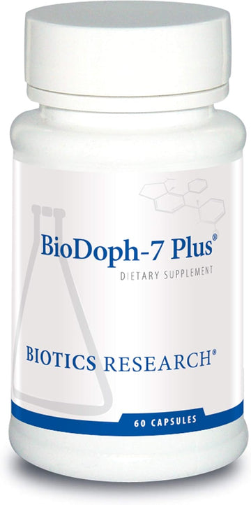 Biotics Research Biodoph7 Plus Prebiotics Probiotics For Women/Men - 400 Mg - Daily Probiotic Promotes Digestive Health, Gut Health, Clearer Skin - 60 Capsules
