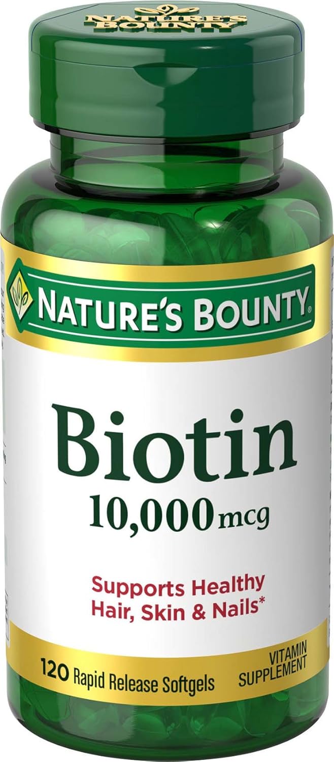 Nature'S Bounty Biotin 10,000 Mcg, Rapid Release Softgels 120 Ea (Pack Of 10)