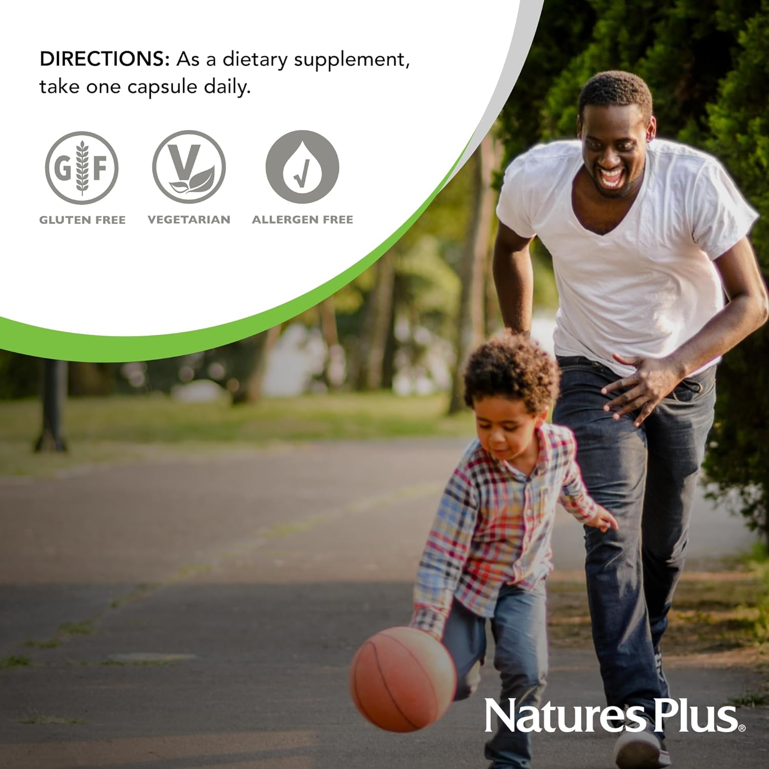 NaturesPlus Herbal Actives American Ginseng - 250 mg, 5% Ginsenosides - 60 Vegan Capsules - Brain Support Supplement, Antioxidant, Anti-Inflammatory - Gluten-Free - 60 Servings : Health & Household