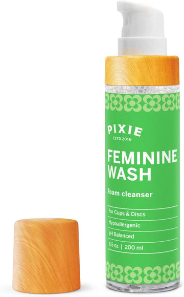 Menstrual Cup Wash - Foaming Cleaner - Organic And Natural Ingredients - More Wash In Bottle Than Any Other Brand - Healthy And Safest Way To Sterilize Your Period Cup