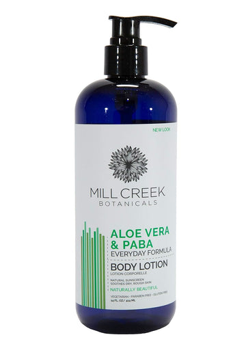 Mill Creek Aloe Vera And Paba Lotion 14 Oz. (Natural & Organic) : Beauty & Personal Care