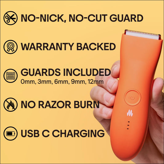 Meridian Premium Trimmer For Men And Women, Usb C Charging, Travel Lock, 6 Colors Available, Blaze