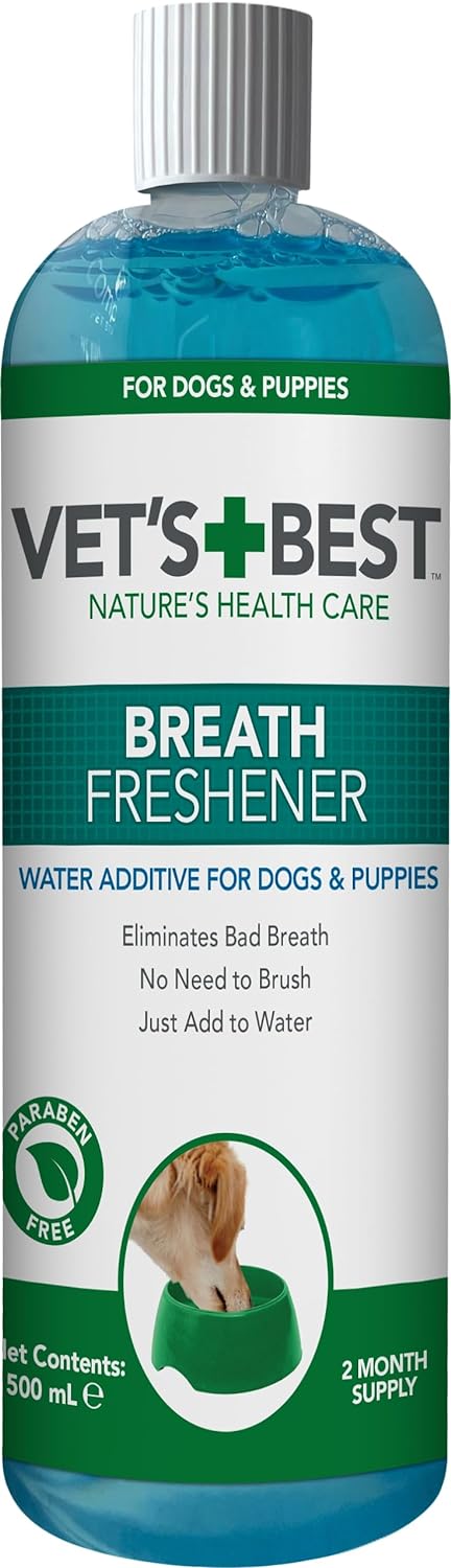 Vet’s Best Breath Freshener | Water Additive For Dogs 500ml?80349-6p