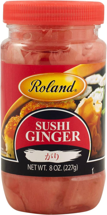 Roland Foods Sushi Ginger, Sliced, Specialty Imported Food, 8-Ounce Jar (60364) : Ground Ginger Spices And Herbs : Grocery & Gourmet Food