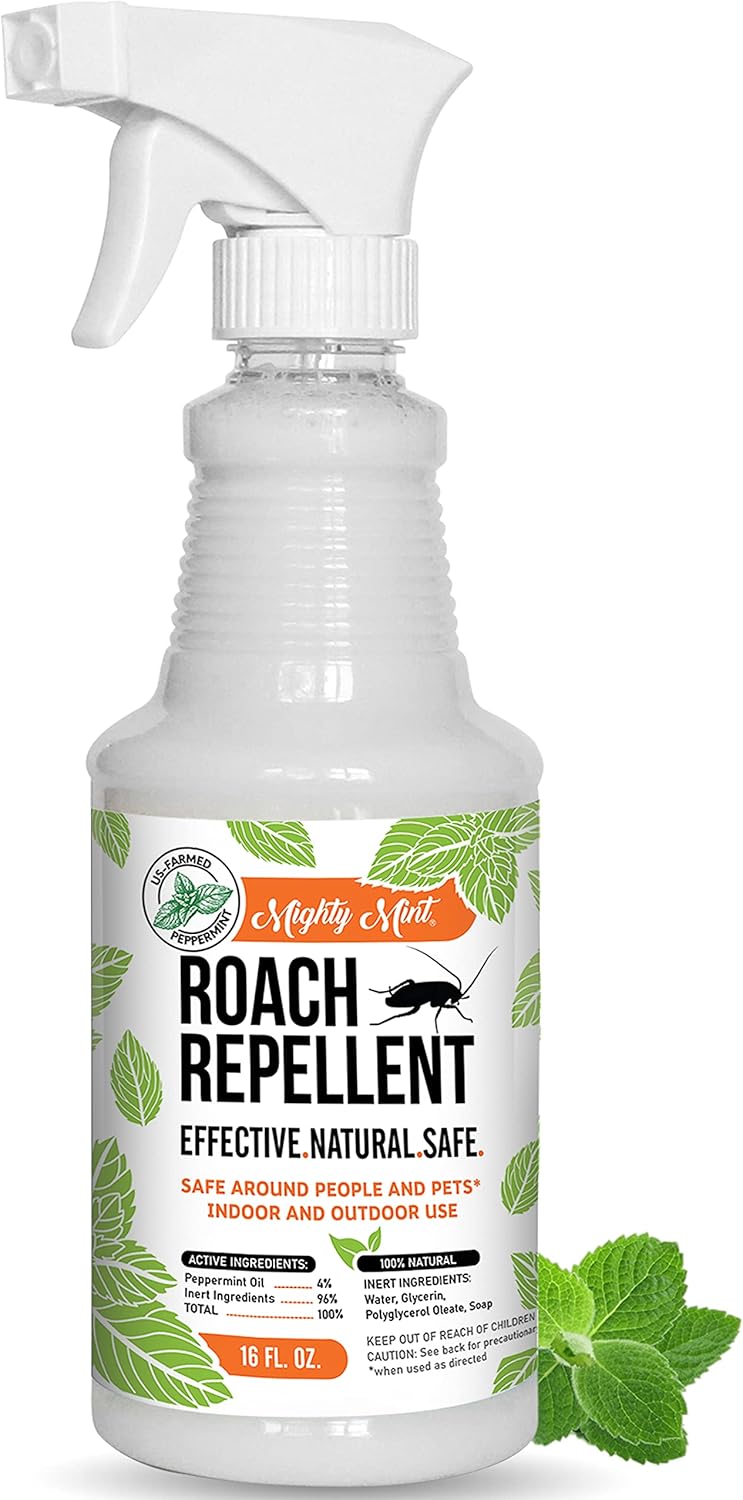 Mighty Mint 16Oz Cockroach Repellent Natural Peppermint Oil Spray