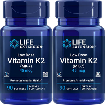 Life Extension Low Dose Vitamin K2, 90 Softgels (Pack Of 2)