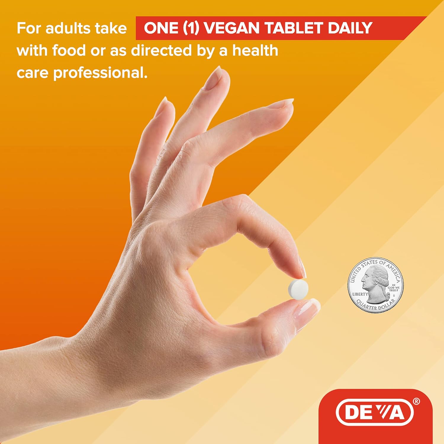 Deva Vegan Vitamin D2, 20 mcg (800 IU), 90 Tablets : Health & Household