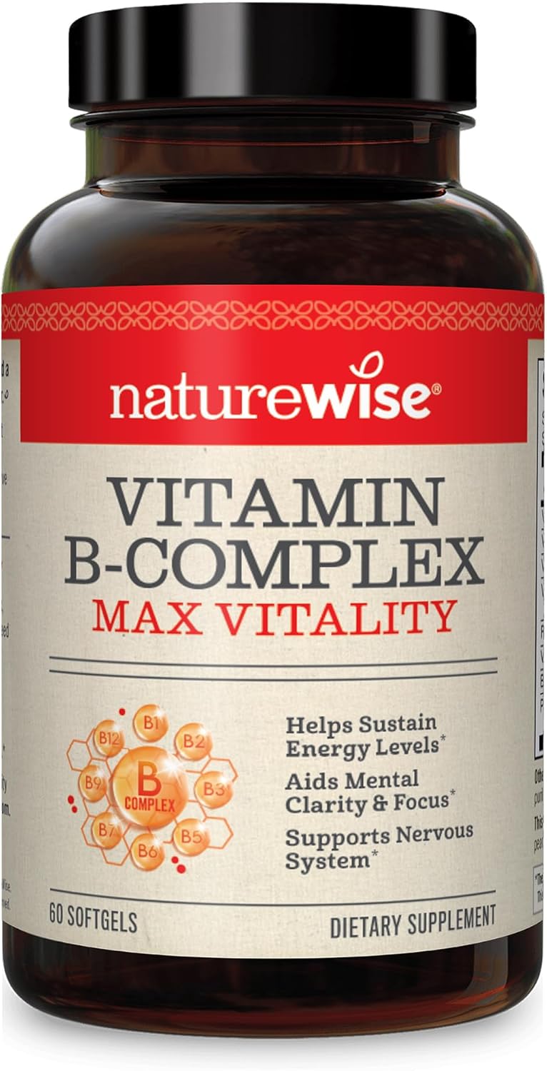 vH essentials Probiotics with Prebiotics and Cranberry for Women's Health - 60 Capsules & NatureWise Vitamin B Complex for Cellular Energy & Mental Clarity - 60 Softgels : Health & Household