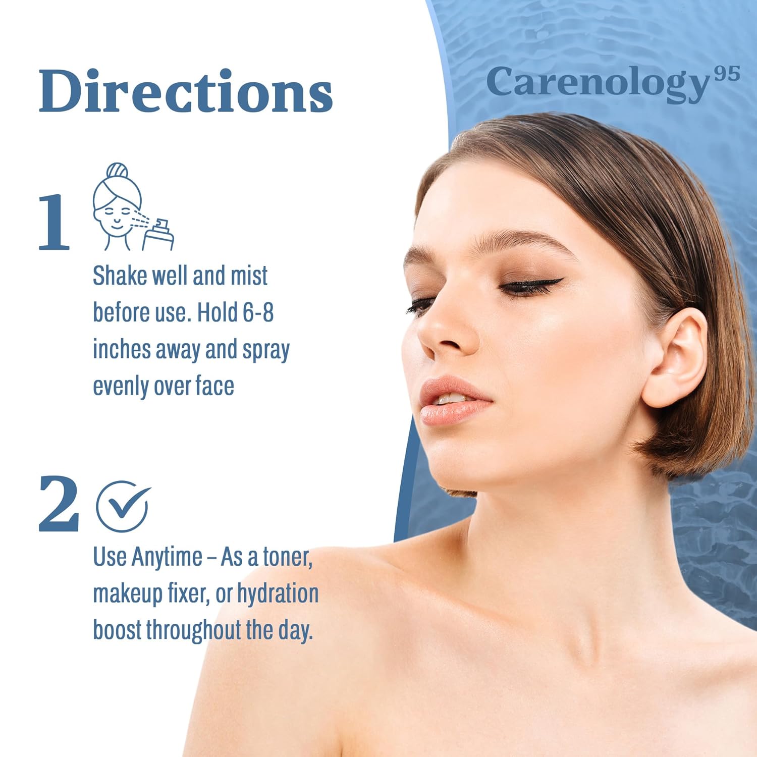 Carenology 95 - Re:Blue Balancing Cream-In-Mist 4.05 Fl/Oz, 120 Ml : Beauty & Personal Care