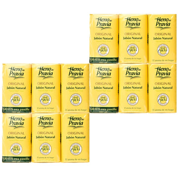 Heno De Pravia - 4 Sets Of 2 Soaps Plus 1 Free 4 Oz. 4-Pack (12 Soaps)