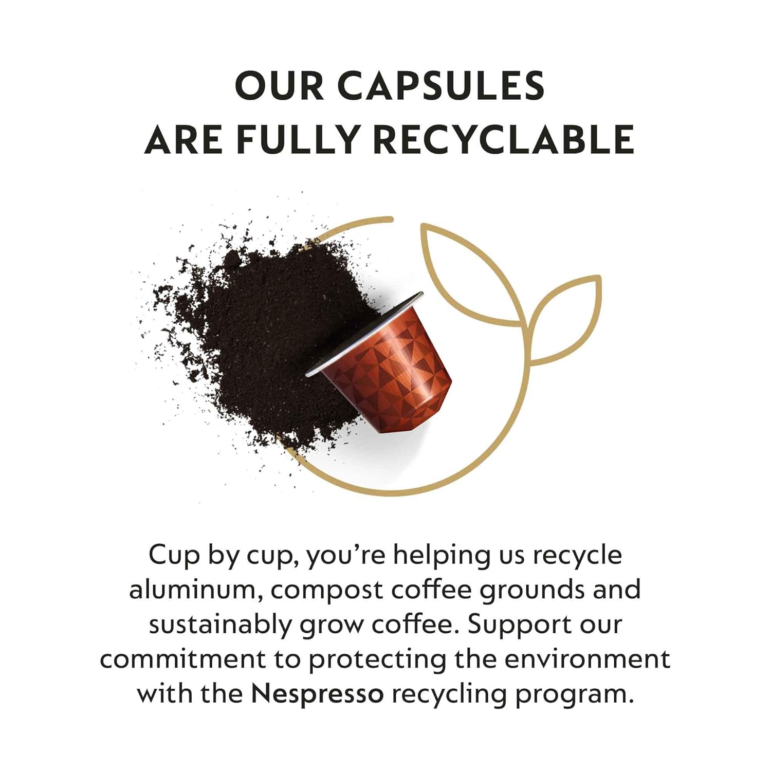 Nespresso Capsules Originalline, Capetown Lungo, Dark Roast Espresso Coffee Pods, 50-Count Espresso Pods, Brews 3.7Oz