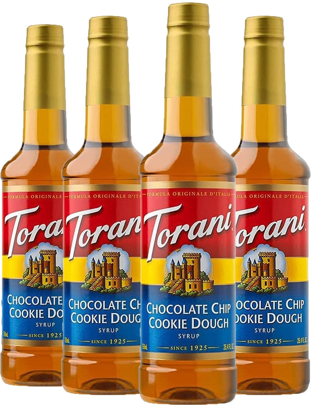 Torani Flavored Drink Syrup, Chocolate Chip Cookie Dough, 25.4 Fl Oz (Pack Of 4)