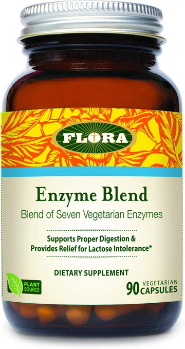 Udo'S Choice Flora Health Enzyme Blend, Digestive Enzymes, Vegan, 90 Vegetarian Capsules