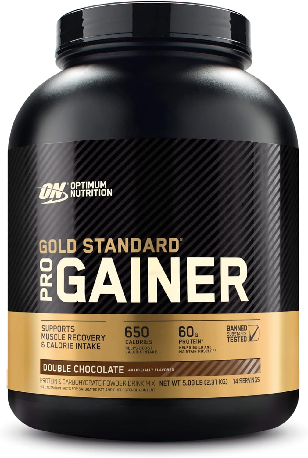 Optimum Nutrition Gs Pro Gainer Weight Gainer Protein Powder, Double Chocolate, 5.09 Pounds (Packaging May Vary)