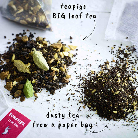 Teapigs Loose Chai Tea, 250G, Robust Big Leaf Tea, Malty Assam, Cardamom, Cinnamon, Ginger Chai Loose Tea