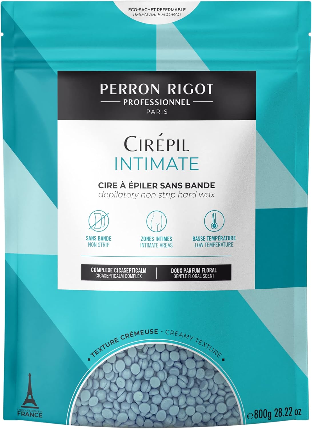 Cirepil - Intimate - 800G / 28.22 Oz Wax Beads Bag - Soothing & Cicasepticalm Complex - All Hairs, Perfect For Intimate Areas & Sensitive Skins