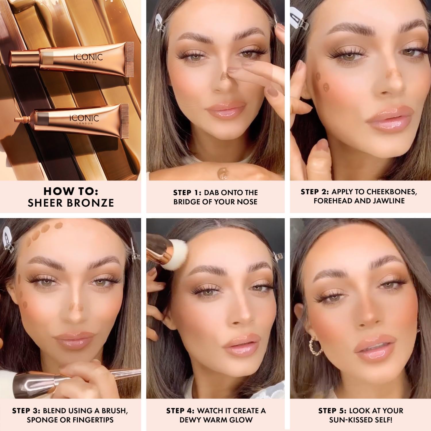 Iconic London Sheer Bronze - Liquid Bronzer For A Radiant And Luminous Skin, Spiced Tan, 12.5Ml