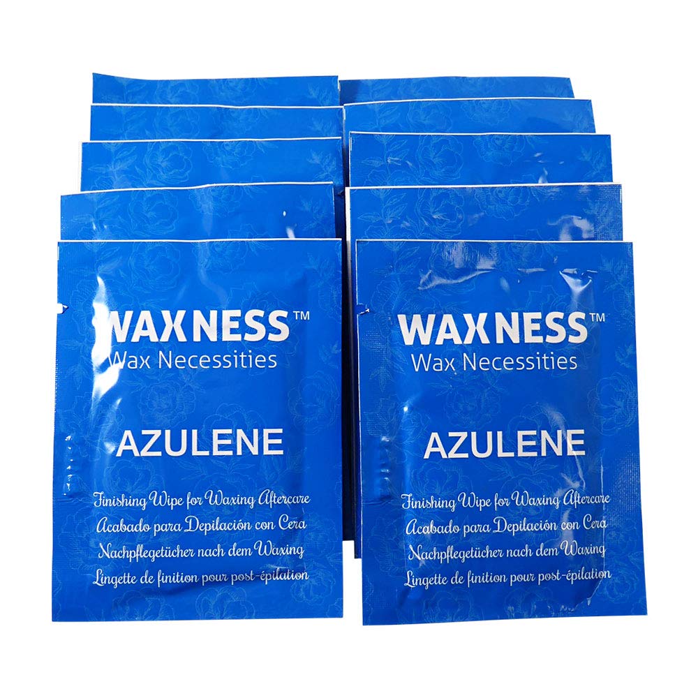 Waxness Wax Necessities Azulene After Waxing Finishing Wipes 10 Pack