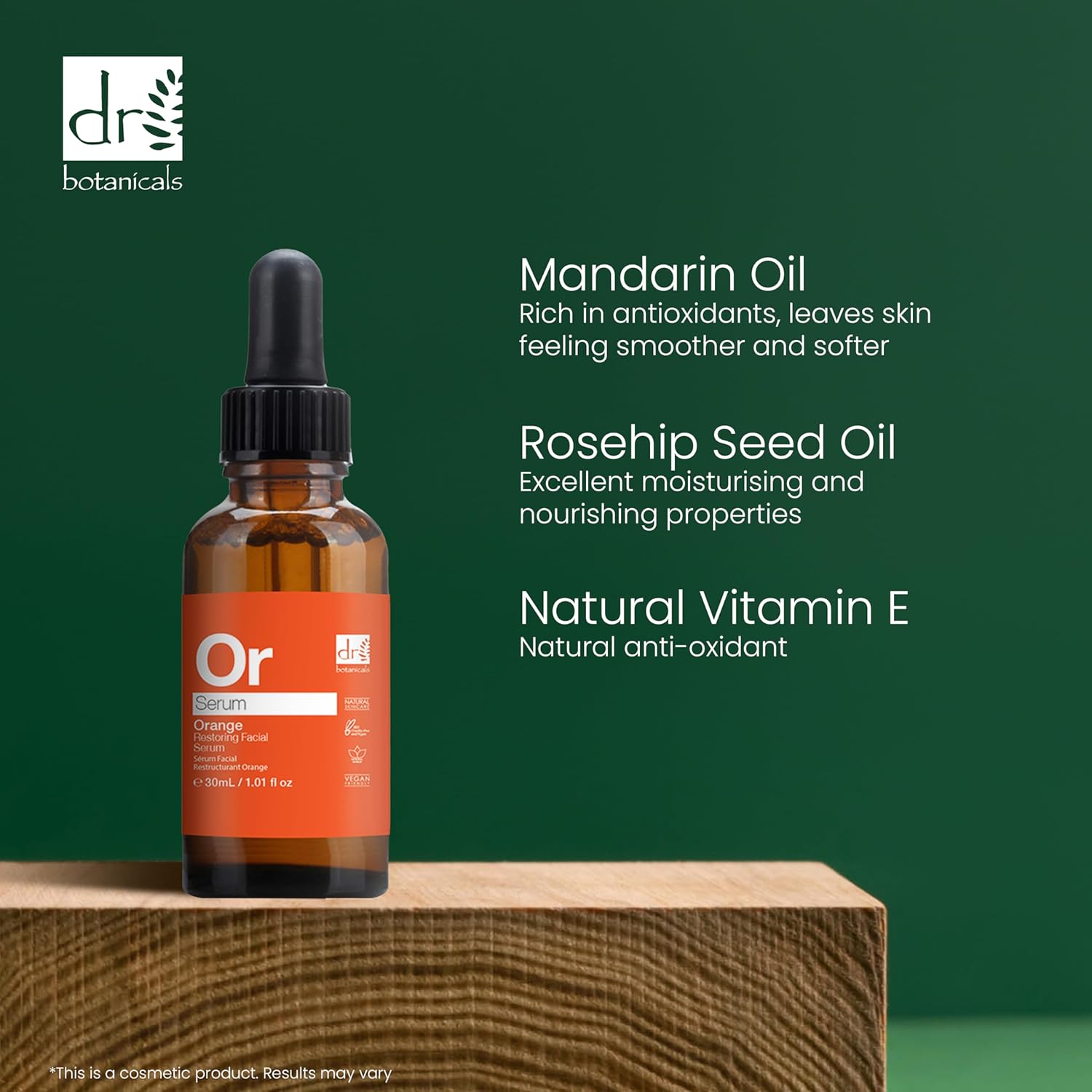 DR BOTANICALS Orange Restoring Facial Serum - 30ml | Anti Ageing, Anti Wrinkle, Brightening, Hydrating Face Serum with Mandarin Peel Oil, Red Algae & Rosa Moschata Oil and Seabuckthorn : Amazon.co.uk: Beauty