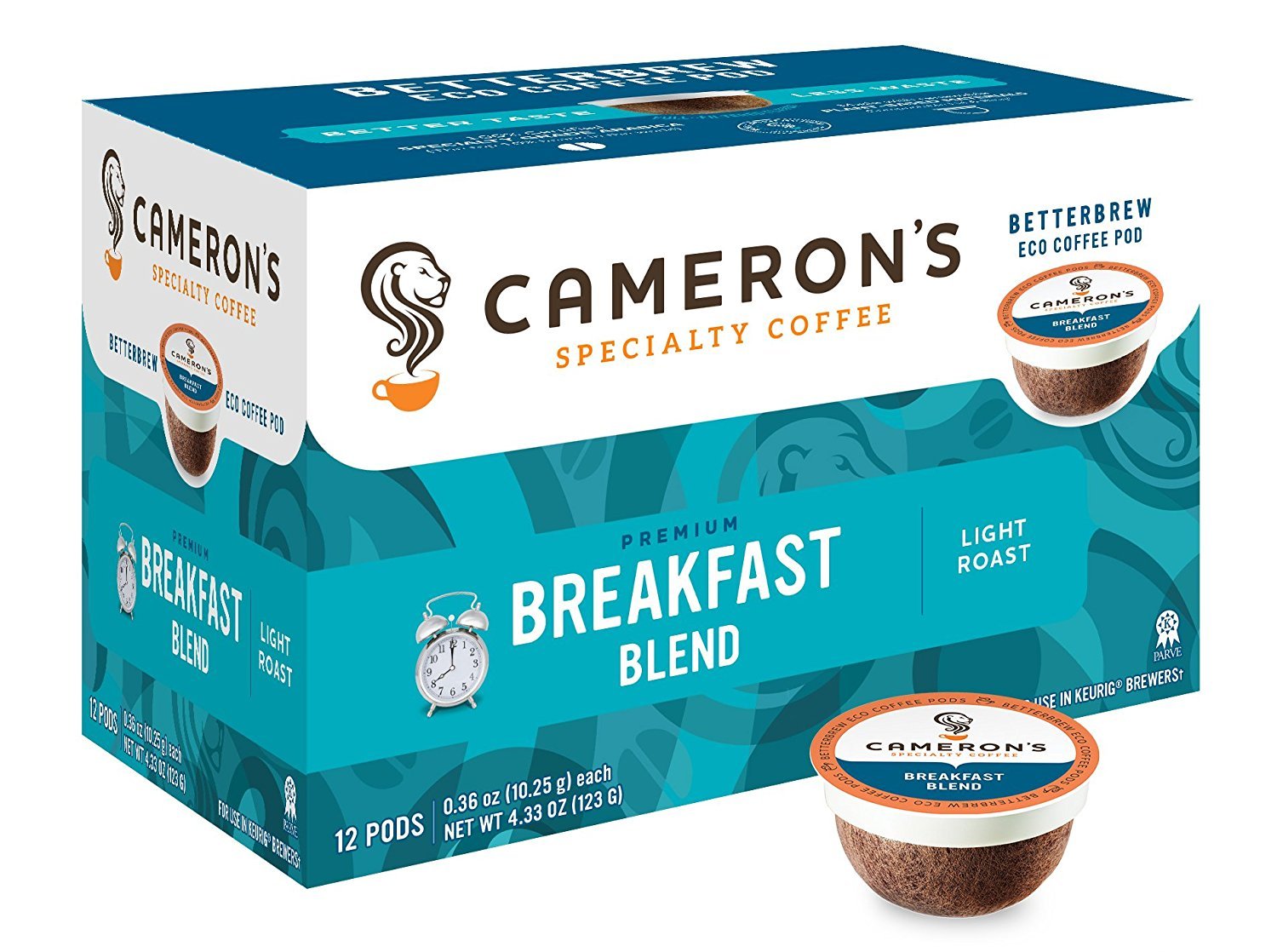 Cameron'S Coffee Single Serve Pods, Breakfast Blend, 12 Count (Pack Of 6)