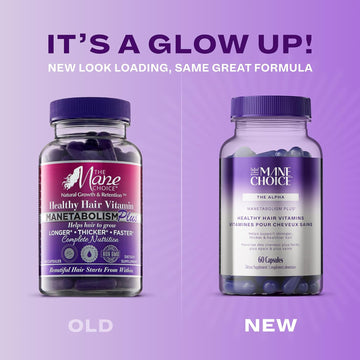 The Mane Choice Manetabolism Drops Healthy Hair Vitamins With Collagen (60 Gummies) Hair Skin And Nails Vitamins, Hair Nutrition Supplements For Women & Men For Longer, Thicker And Healthier Hair