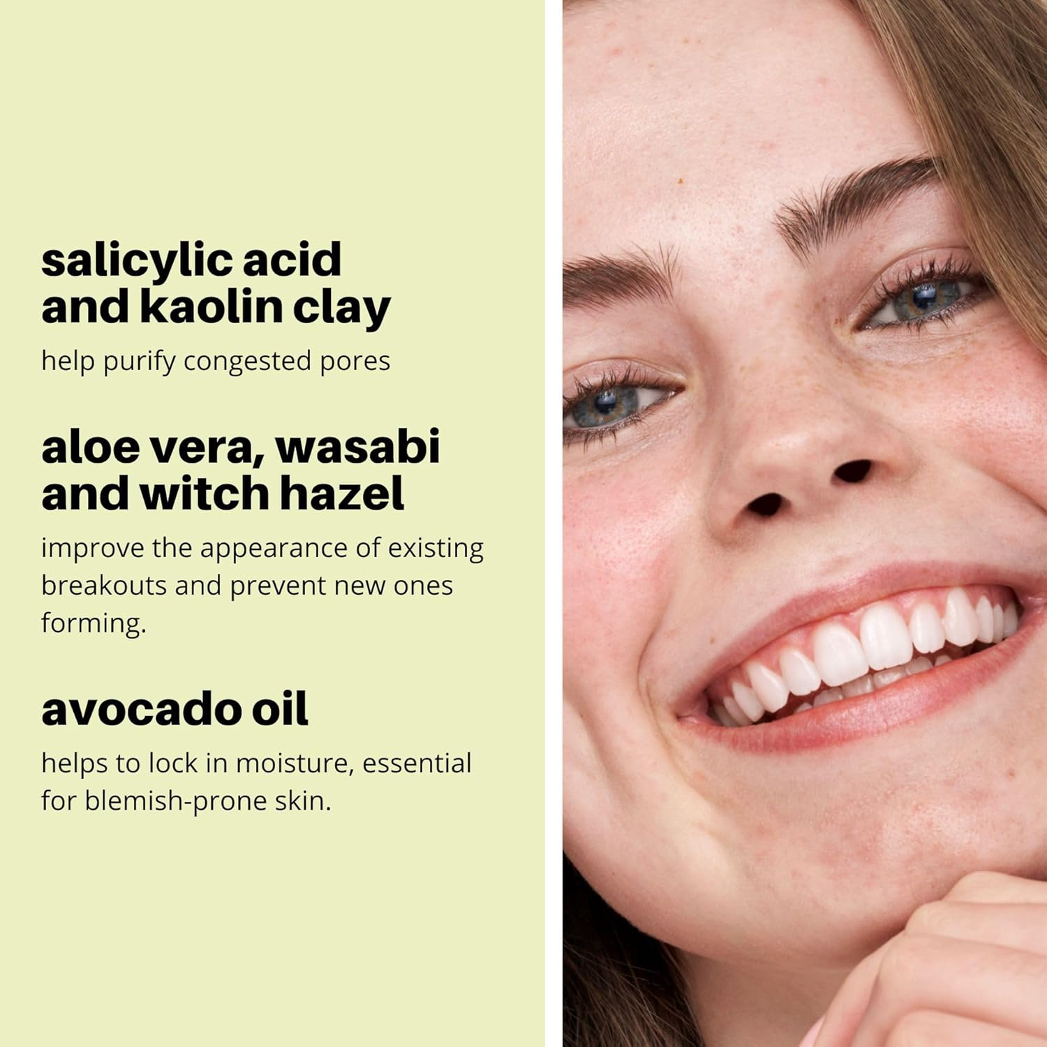 Nip+Fab Teen Skin Fix Wasabi Clay Mask, 75 ml, Purifies Congested Pores with Kaolin Clay and BHA Salicylic Acid, Healing and Moisturizing Formula : Amazon.co.uk: Beauty