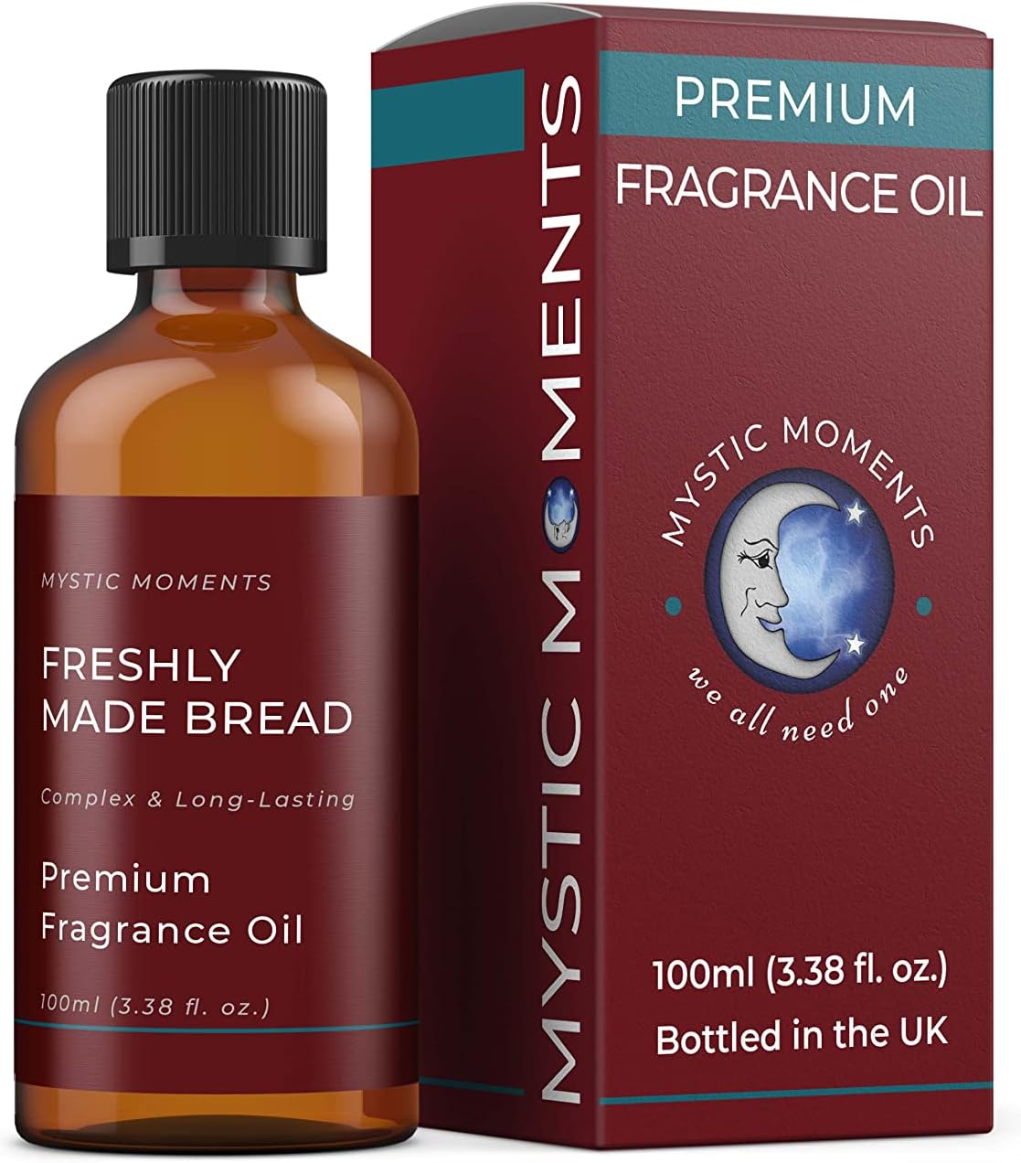 Mystic Moments | Freshly Made Bread Fragrance Oil - 100Ml - Perfect For Soaps, Candles, Bath Bombs, Oil Burners, Diffusers And Skin & Hair Care Items