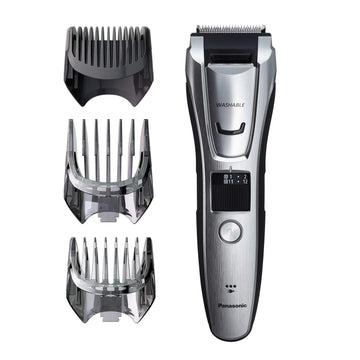 Panasonic Multi-Groomer Men’s Trimmer for Beard, Hair and Body, 39 Trim Length Settings with 3 Attachments, Corded/Cordless Operation – ER-GB80-S (Silver)