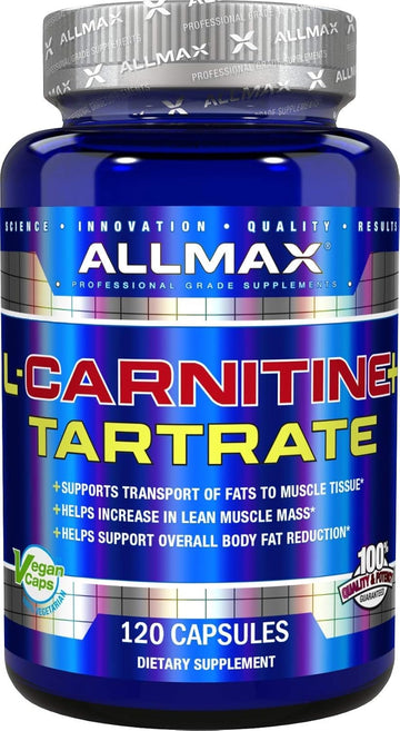 Allmax Nutrition L-Carnitine + Tartrate, 120 Capsules