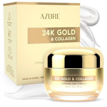 Azure Cosmetics Hyaluronic Acid Moisturizer Face Cream - Dermatologist Tested, Anti-Aging Retinol Cream For Dark Spots, Fine Lines & Wrinkles - Clean Beauty, Korean Skincare - All Skin Type - 1.69 Oz