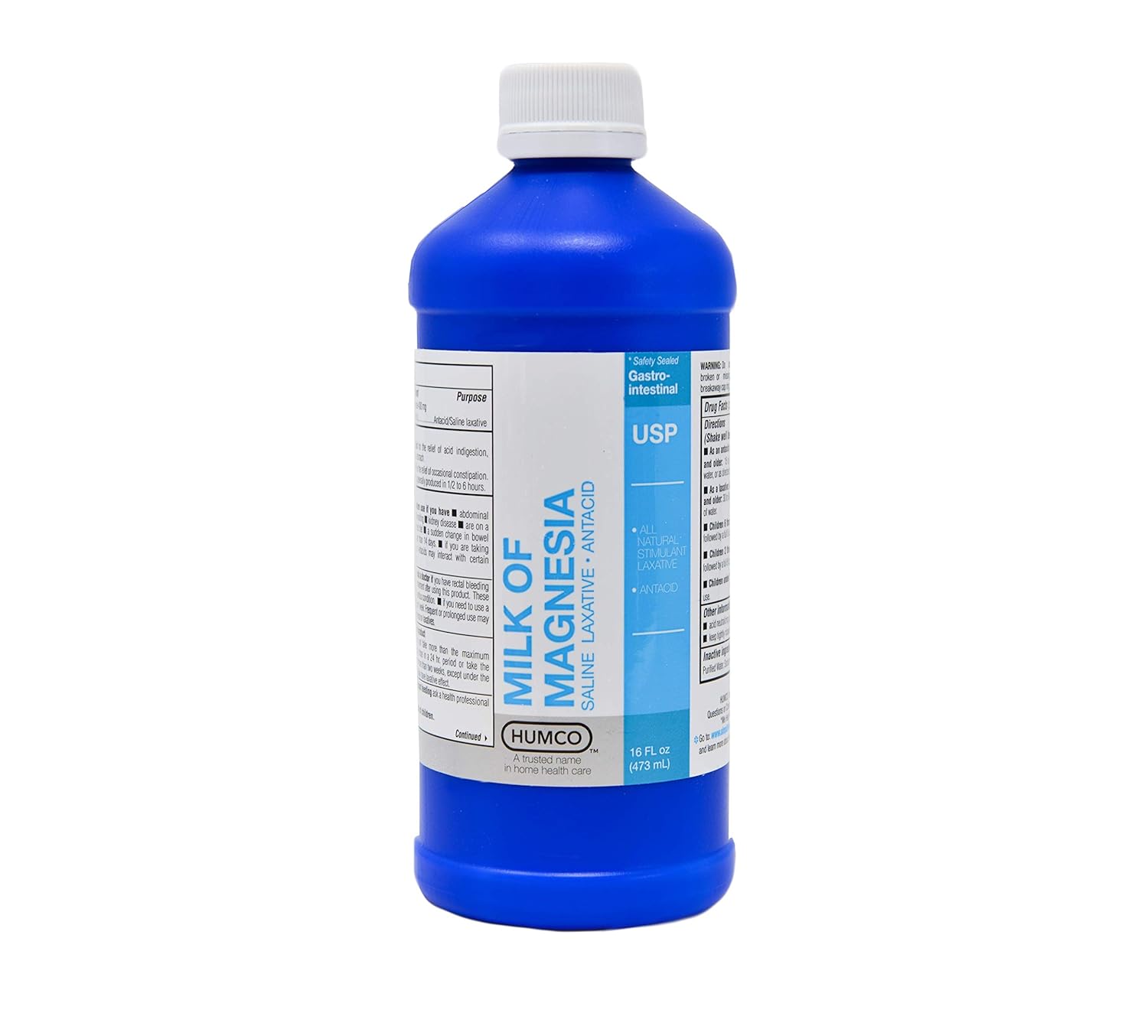 Humco 167216001 Milk Of Magnesia, Usp, 16Oz