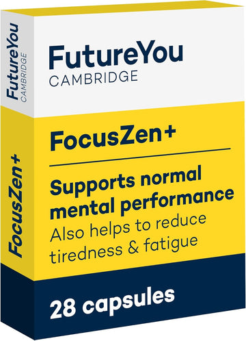 Focuszen+ Lemon Balm Capsules – 28 Focus Supplements With Vitamins For Tiredness And Fatigue – 300Mg Natural Energy Supplements – Say Goodbye To Brain Fog With Futureyou Cambridge