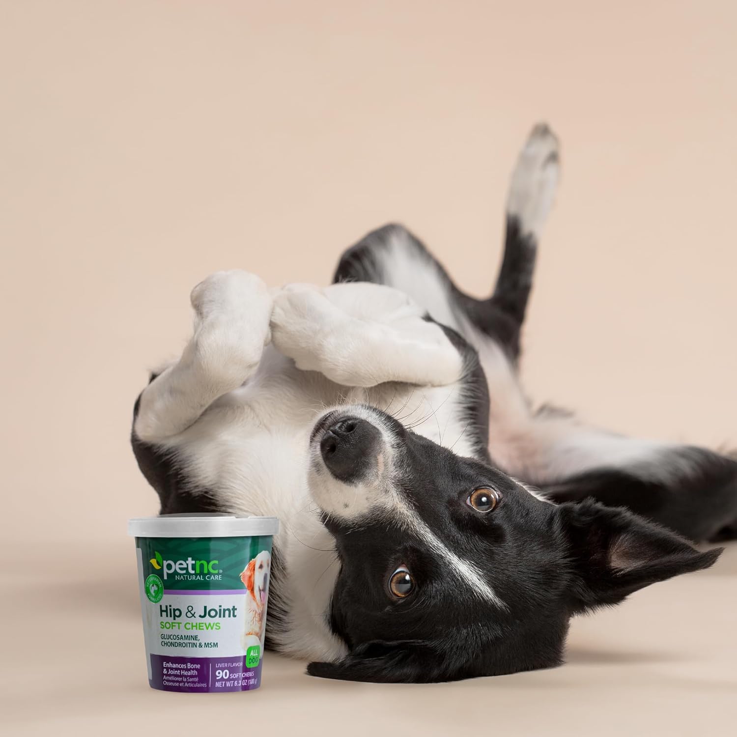 PetNC Natural Care Hip and Joint Soft Chews for Dogs, 90 Count,Liver,6.3 oz : Pet Supplies