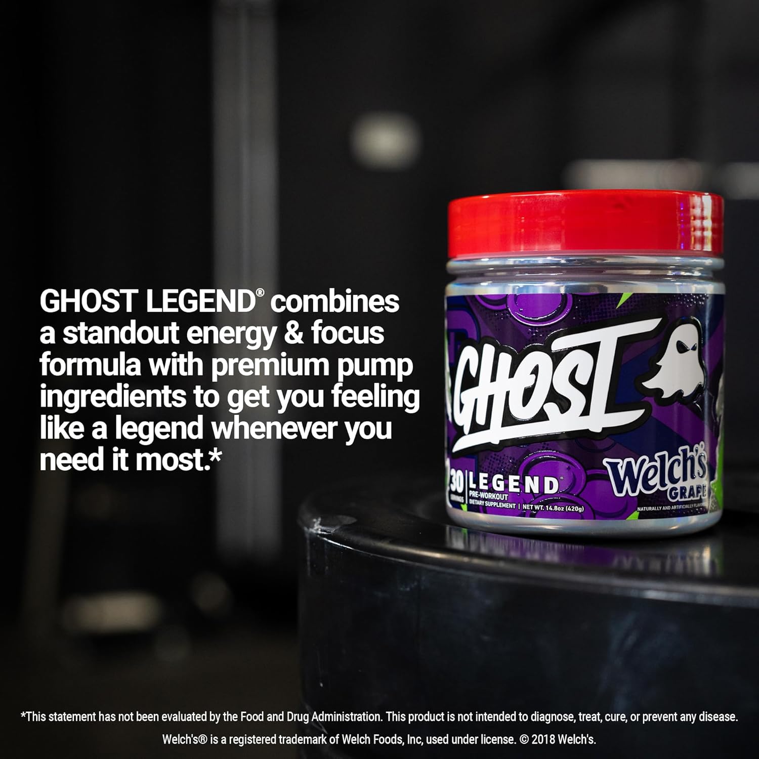 Ghost Legend V3 Pre-Workout Powder, Welch's Grape - 30 Servings – Pre-Workout for Men & Women with Caffeine, L-Citrulline, & Beta Alanine for Energy & Focus - Vegan Friendly, Free of Soy & Gluten : Health & Household