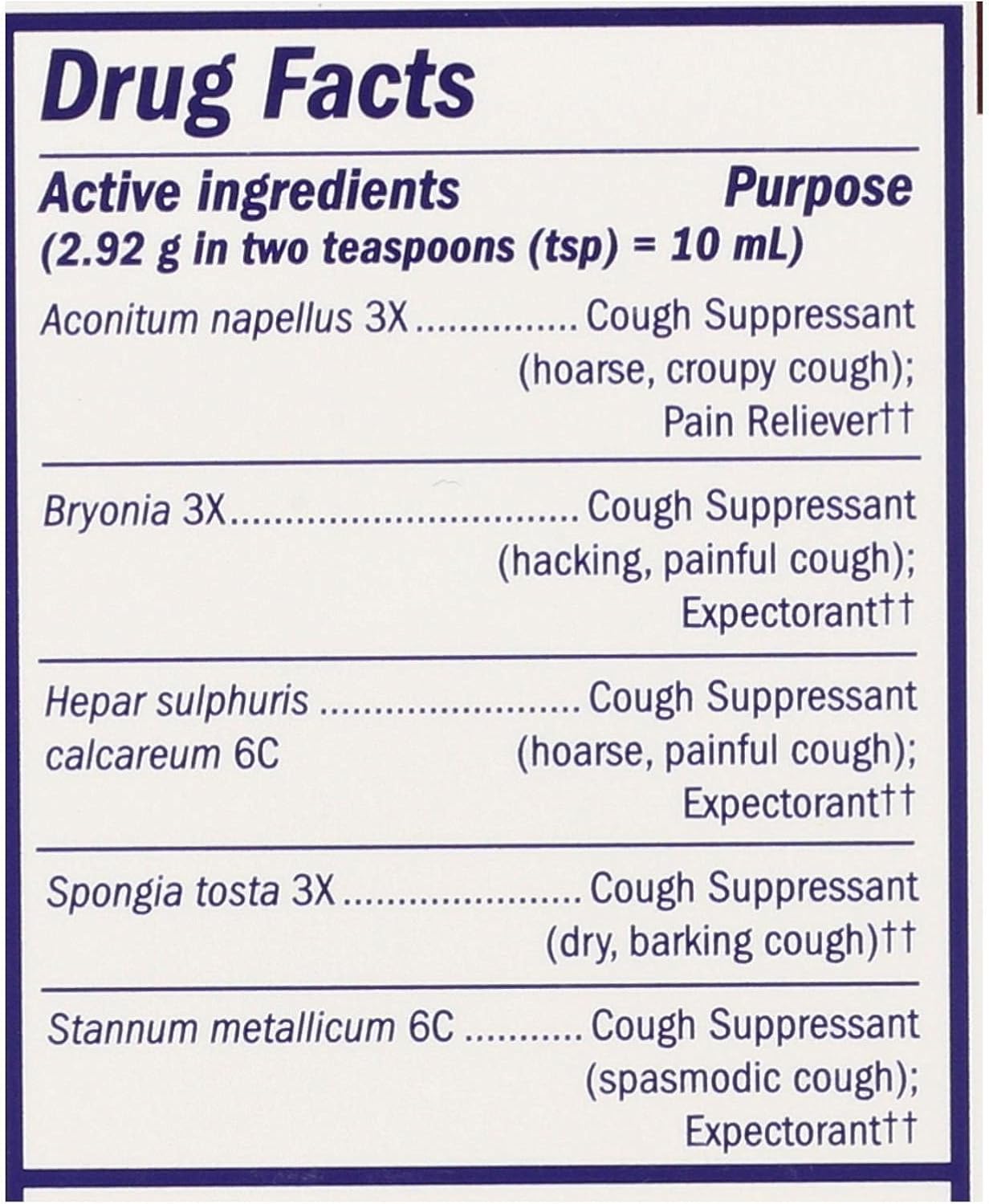 Boericke & Tafel Cough Bronchial Syrup, 4 Fz : Health & Household
