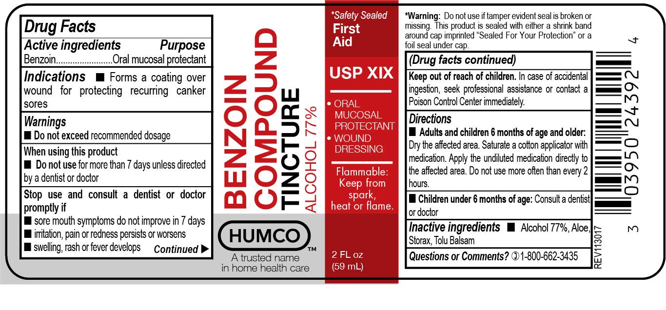 Humco 24392001 Benzoin Compound Tincture, Usp, 2 Oz. : Health & Household
