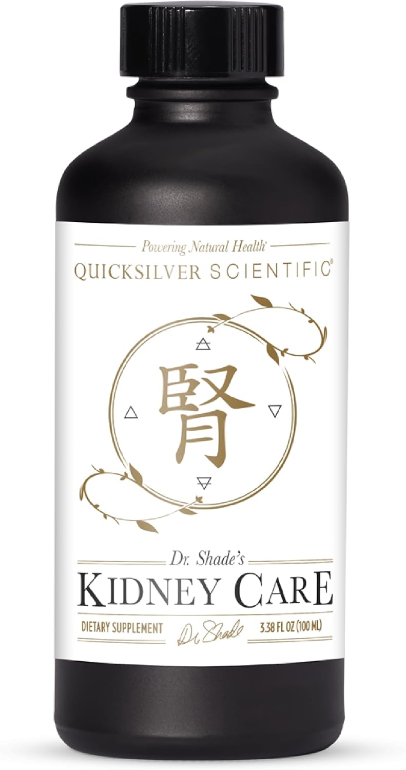 Quicksilver Scientific Kidney Care - Kidney Cleanse & Lymphatic Drainage Supplements - Astragaloside Iv Extract, Zhu Ling, Goldenrod, Ferulic Acid, He Shou Wu & Dandelion Leaf (3.38Oz / 100Ml)