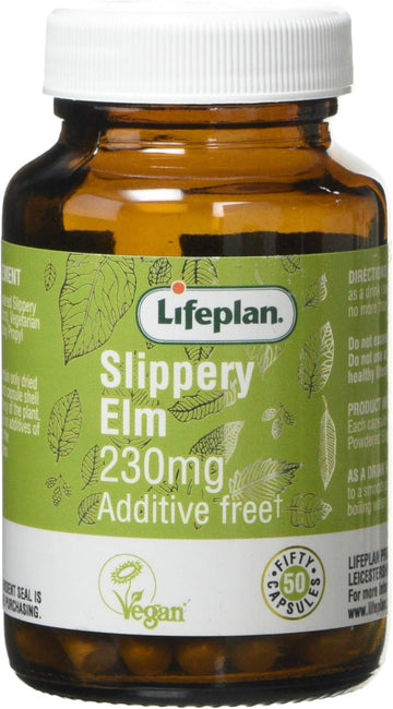 Lifeplan F0109 Slippery Elm Vegicaps 50 Capsules