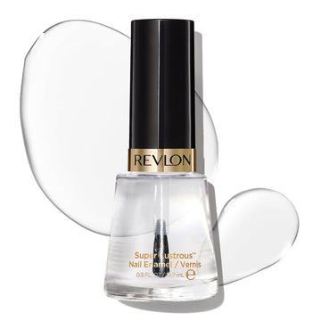 Revlon Nail Polish, Super Lustrous Nail Enamel Polish, Chip Resistant & Longwear Formula, High Shine Finish, 771 Clear, 0.5 Fl Oz