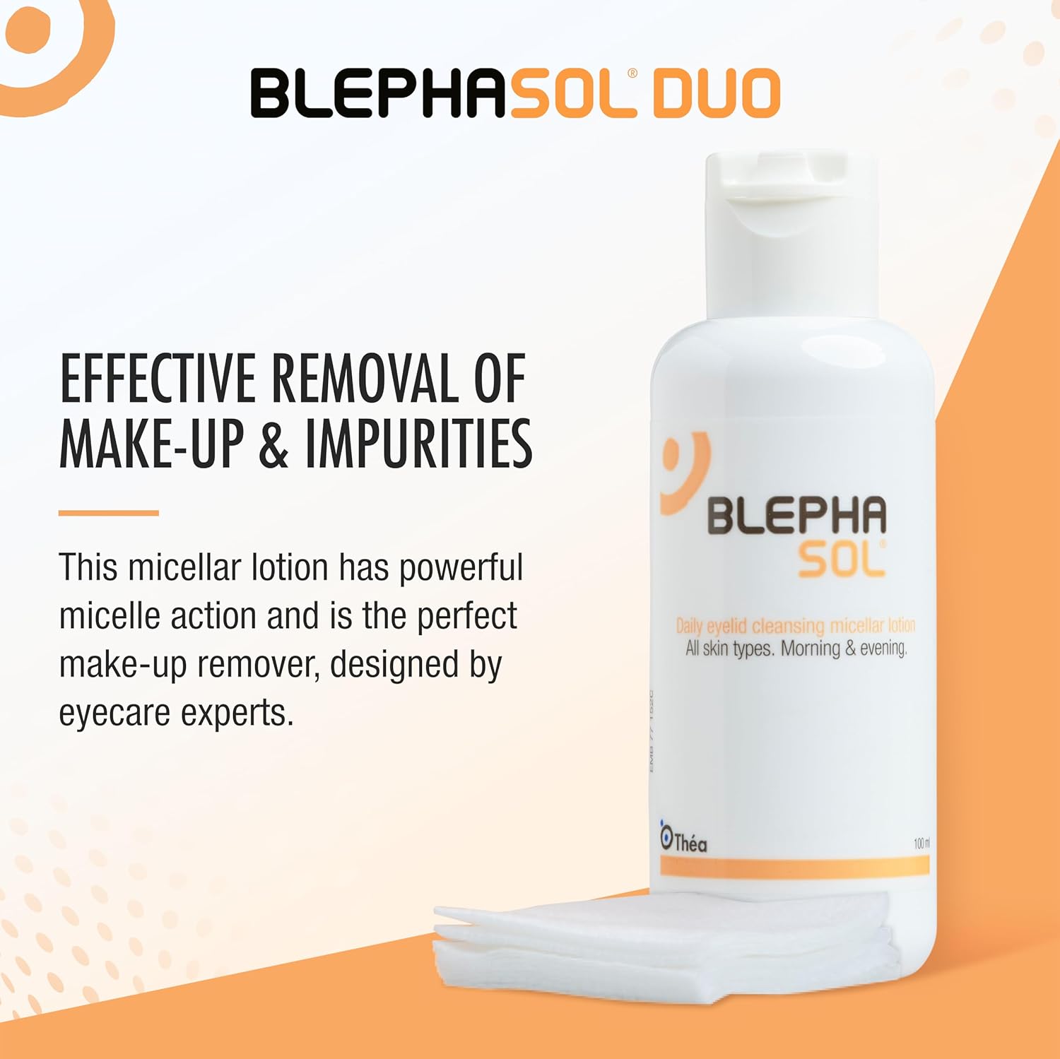 Blephasol Duo 100 ml Micellar Eyelid Cleansing Lotion with 100 Lint-Free Pads | Effective and Gentle Cleansing for Make-Up Removal, Inflamed and Sensitive Eyelids | Soap & Alcohol-Free : Amazon.co.uk: Beauty