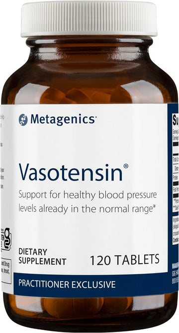 Metagenics Vasotensin - Supports Healthy Blood Pressure Levels Already In The Normal Range* - Bonito Peptide Supplement - Fish Protein - Non-Gmo - Gluten-Free - 120 Tablets