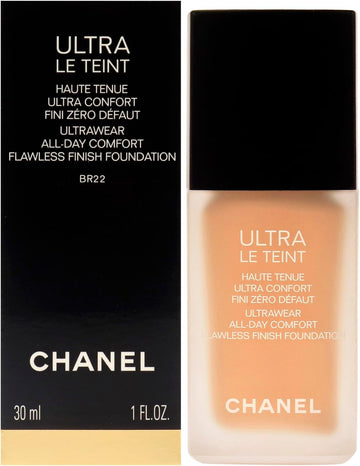 Chanel Ultra Le Teint Ultrawear Flawless Foundation - Br22 Light Medium Rosy For Women 1 Oz Foundation